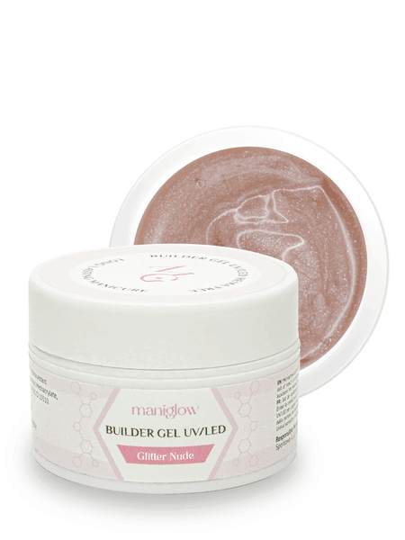 Brokatowy żel budujący Glitter Nude 15 ml
