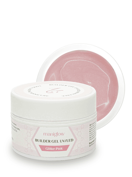 Brokatowy żel budujący Glitter Pink 15 ml